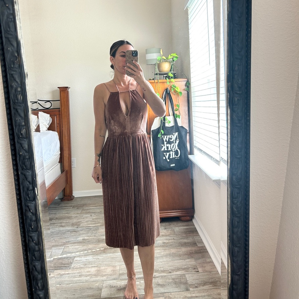 Small Velvet open back dress